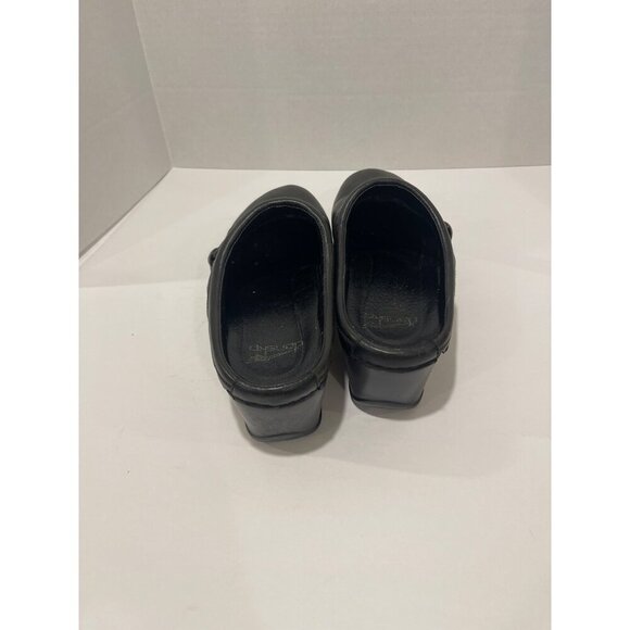 BARN SHOES Dansko Womens LeatherBarn Shoes‎  Slip-On Clogs , Buckle  Sz 41 Black - Picture 7 of 16
